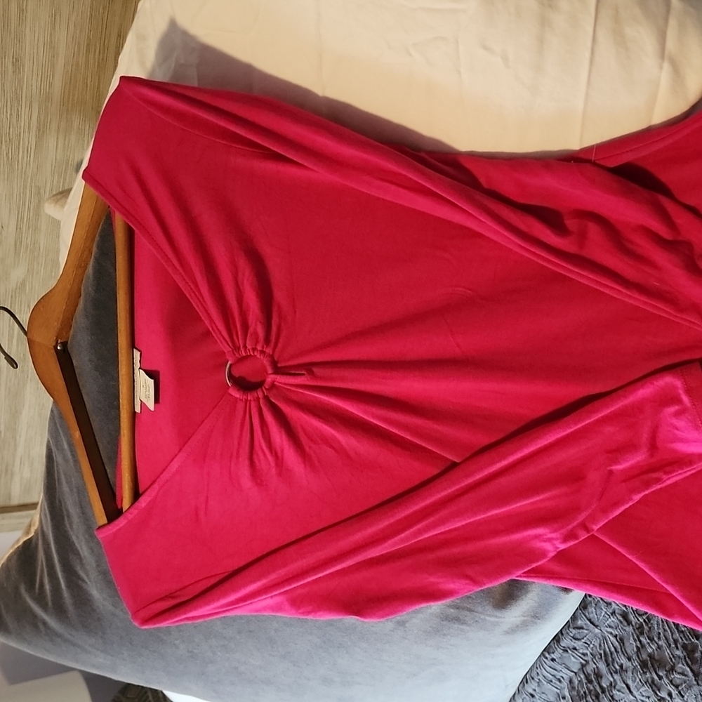 HOT PINK SPANDEX TOP